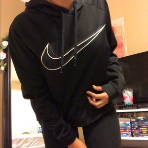 Black Nike Logo Hoodie